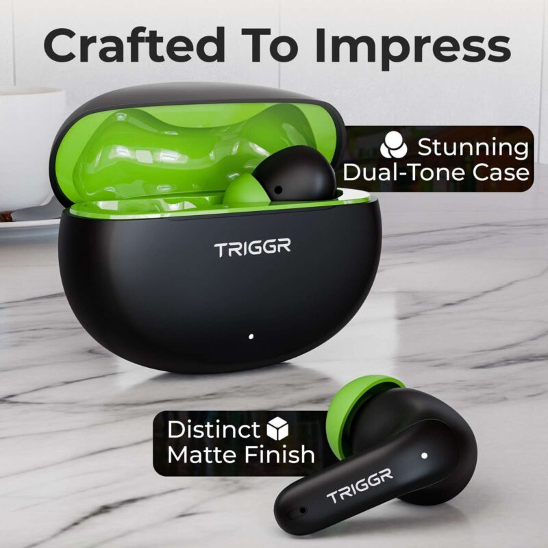 TRIGGR Ultrabuds N3 with Crisp Calling, 50H Playtime, 13mm Driver...more